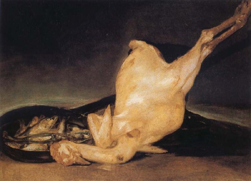 Francisco Jose de Goya Plucked Turkey Norge oil painting art